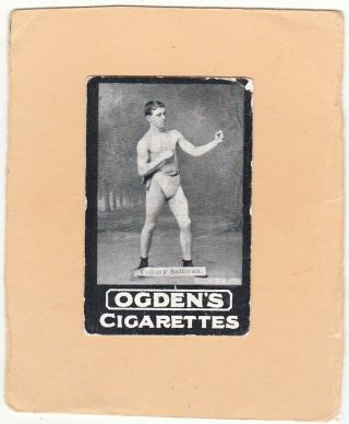 Ogdens Tabs Scarce Type Heroes Of The Ring.  Tommy Sullivan.  Ref.  Og.  63.  Issued 1901