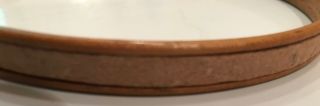 Vintage Gibbs Felt Wood Embroidery 6” Round Hoop Spring Tension USA made 3
