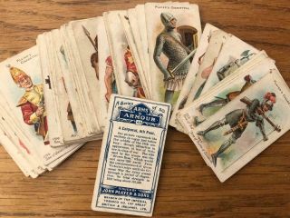 John Player Arms And Armour Cigarette Cards (47 Cards Near Set)