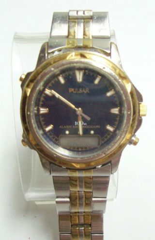 Vintage Mens Pulsar Chronograph Watch - V072 0020