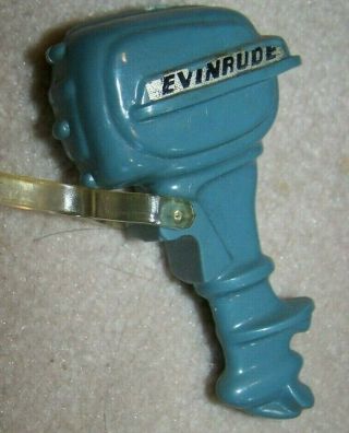 Vintage Evinrude Outboard Motor Boat Toy Motion Stand 2 Sided Sign Ad Toys Ship