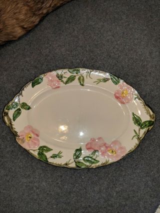 Vintage Small 12 1/2”x 8 1/4 " Franciscan Desert Rose Oval Platter/dish/plate