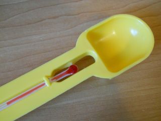 Vintage Salton Yogurt Maker Yellow Thermometer Spoon &