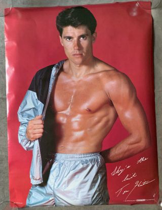 Vintage 1984 Tom Hintnaus " Sky’s The Limit " Poster Sexy Male Calvin Klein Model