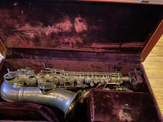 Antique Saxophone Conn Chu Berry Alto Sax With Hard Case