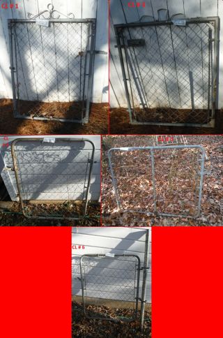 Pick One / Vintage Chain Link Gate / Different Sizes (pick Only Or Freight Ship)