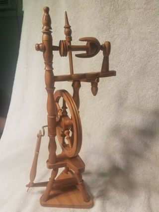 Vintage Miniature Wooden Spinning Wheel