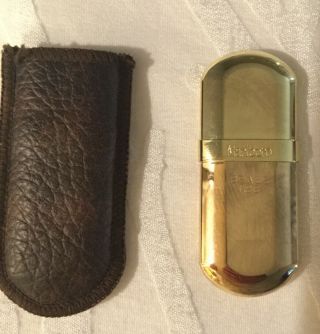 Great Vintage Marlboro Brass No 6 Lighter With Leather Case