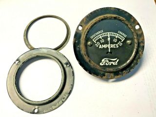Vintage Model T Ford Amp Meter Gauge Nos