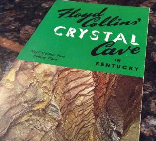 Vintage Brochure Floyd Collins’ Crystal Cave Mammoth Cave National Park Kentucky