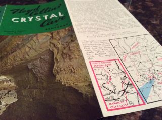 VINTAGE BROCHURE FLOYD COLLINS’ CRYSTAL CAVE MAMMOTH CAVE NATIONAL PARK KENTUCKY 3