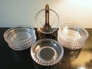 Vintage Elegant Glass 12 Imperial Candlewick 5 " Round Fruit Bowls 400/1f Exc