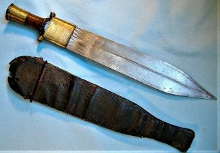 Old Antique African Fang Tribe Short Sword / Knife Dagger
