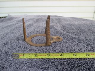 Vintage Cast Iron Oil Can Holder Horse Drawn Farm Implement No Damage Or Repairs