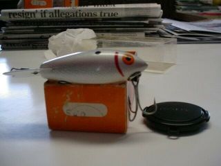 Vintage Wood Bomber Lure Model 540 Silver Shad In Correct Box Unfished