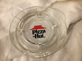 Vintage Pizza Hut Glass Ashtray