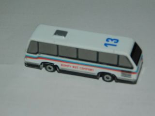 Vintage 1989 Bumpy Bus Company White Red Blue Galoob Micro Machines
