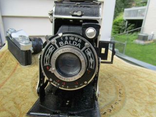 Balda Jubilette Vintage 1930 ' s Folding Camera with 10.  5cm f/4.  5 Lens Very 2