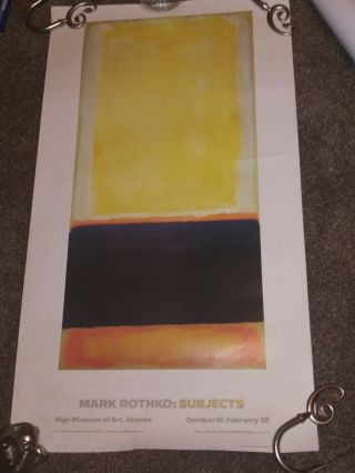 Mark Rothko: Subjects Exhibit Poster - High Museum Of Art,  Atlanta