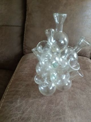 10 Vase❤️vintage Stacking Clear Glass Jar / Bud Vase / Propagation Station❤️