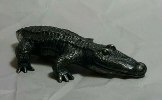 Antique Kirk & Son Sterling Silver Miniature Alligator Crocodile
