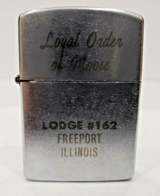 Vintage Promo Advertising Lighter " Loyal Order Of Moose " Lodge 162