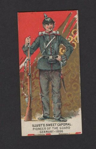 1888 Kinney Tobacco Military Series N224 Pioneer Of The Guard Germany 1886
