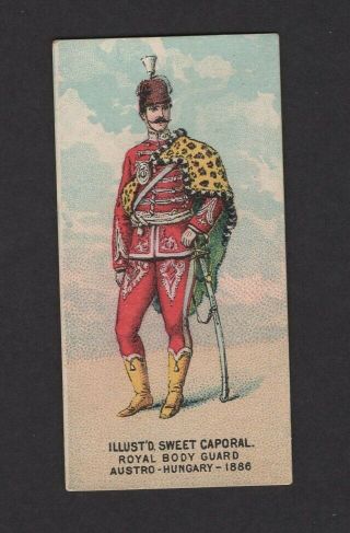 1888 Kinney Tobacco Military Series N224 Royal Body Guard Austro Hungary 1886