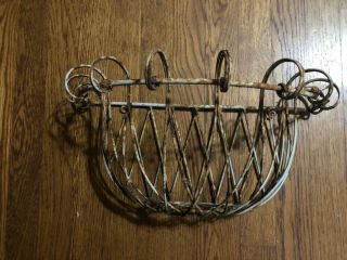 1 - Vintage Wrought - Iron - Wall - Basket - Metal - Garden - Flower Container