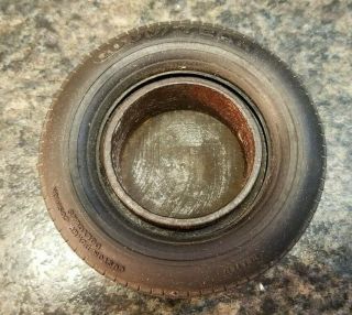 Vintage Small Goodyear Tire Ashtray / Trinket Holder 3.  75 "
