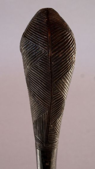 Antique African Carved Wood Tribal Club Choke Congo