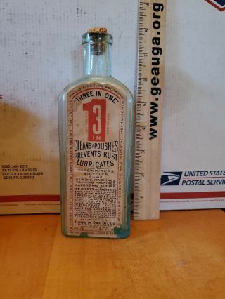 Antique Vintage Three In One Oil Bottle