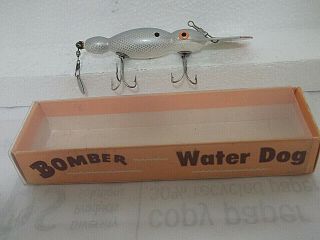 Bomber Water Dog Model 1607 2 Hook/ W/spinner Wood Fishing Lure I/b