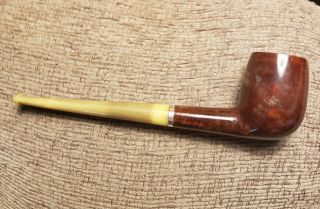 Vintage Frank Medico Apple Bowl Tobacco Smoking Pipe.  Yellow Push Stem.