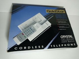 Vintage Cordless Phone Goldstar 500 Ct With 2 - Way Intercom.