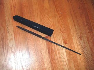 [s170] Japanese Samurai Sword: Mumei Yari Spear Long Blade & Saya