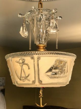 Antique Vintage NAUTICAL Chandelier - All American Maritime - Seafaring - Sailing 3