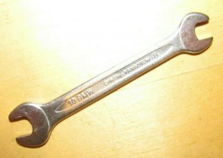 Vintage Bmw 10mm 8mm Open End Wrench - Heyco W.  Germany