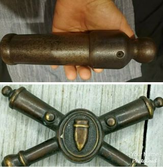 Antique Signal Cannon 1700/1800 Very Rare Its Marked Comes With Ww1 Artillery Pe
