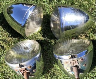 Antique 1934 Reo 33 35 36 Headlight Gm Chevy Dodge Guide Tiltray Lamp