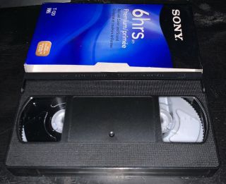 T - 120 Vhs Tape Blank From Tv Madagascar Tbs Vintage Commercials Cartoon