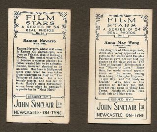 JEAN HARLOW CARD VINTAGE 1935 JOHN SINCLAIR REAL PHOTO FILM STARS 2