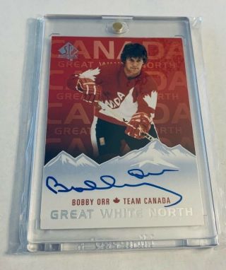 R48,  285 - 2017 - 18 Sp Authentic Great White North Autograph Gwnbo Bobby Orr