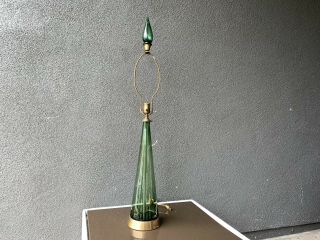 Blenko Glass Table Lamp Mid Century Modern Vintage Eames Era