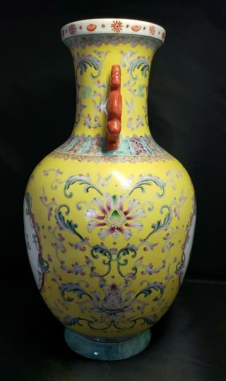 Antique Chinese porcelain vase famille rose 15 