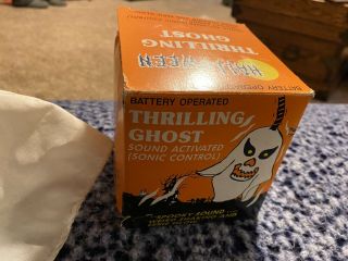 Vintage 1980 ' s Thrilling Ghost Sound Activated Shakes Glows Halloween 2