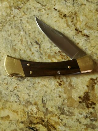 Buck Usa Model 110 1994 4 Dot Vintage Lockback Folding Hunting Pocket Knife