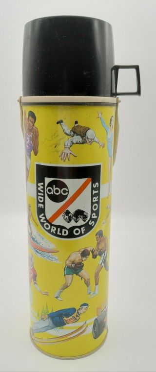 Vintage 1976 Abc Wide World Of Sports 13 1/2 " King - Seeley Thermos No.  2418h