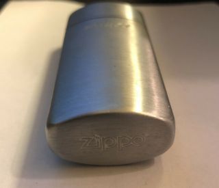 Zippo Lighter Brush Chrome Pocket Ashtray with Zippo Engraved 2