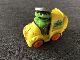 Vintage Playskool Sesame Street Oscar The Grouch Car 1982 Toy Trash Truck
